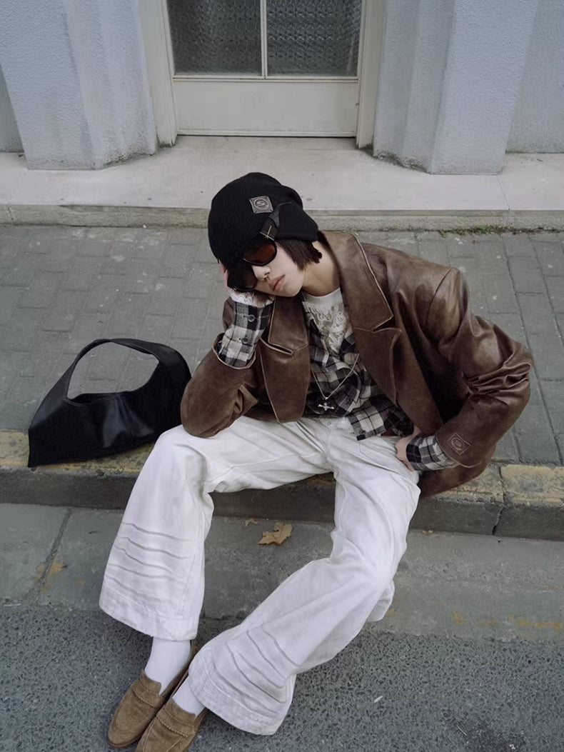 Rolled-Edge Single-Layer Wool Beanie