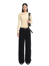 Washed Distressed Large Pockets Wide-Leg Pants - CHINASQUAD