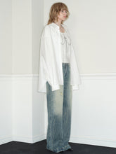 White Design Concept Fake Two-Piece Shirt - CHINASQUAD