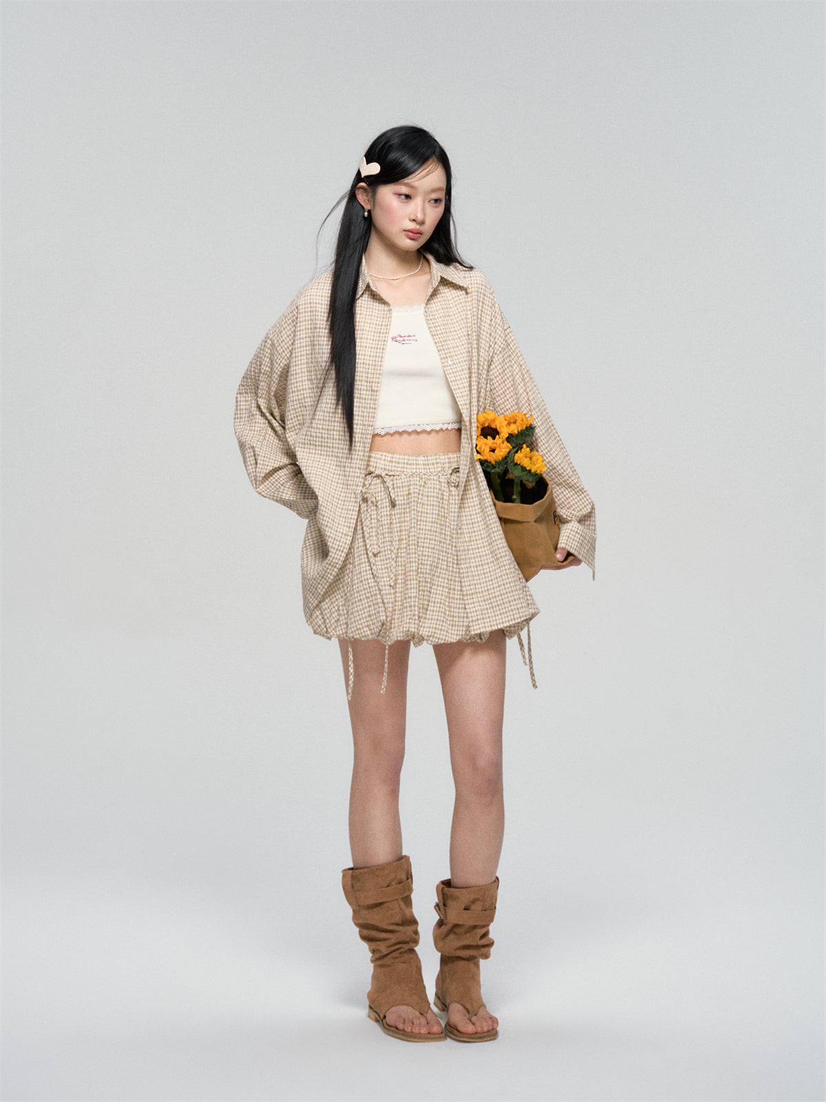 Lace Trim Embroidered Knit Tank - CHINASQUAD