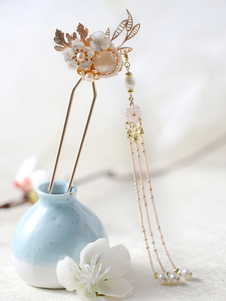 Long Kui Pink Hanfu Hairpin - CHINASQUAD