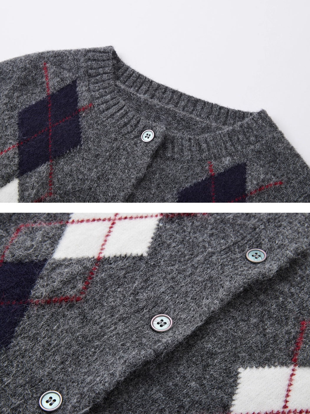 Floral Diamond Knit Vest / Cardigan / Skirt Set - CHINASQUAD