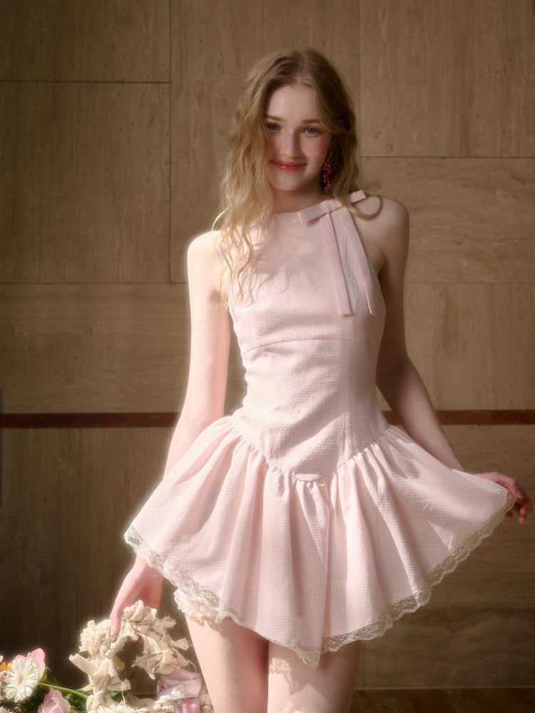 Summer Cool Soft Mist Pink Dress - CHINASQUAD