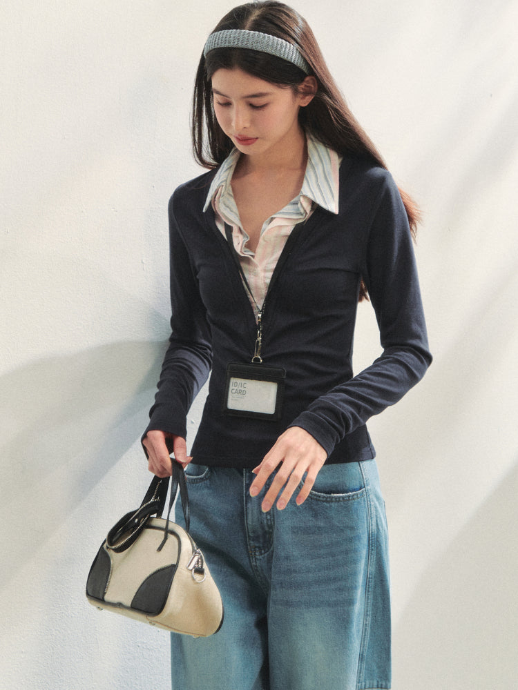 Fake Three-piece Contrast Color Polos - CHINASQUAD