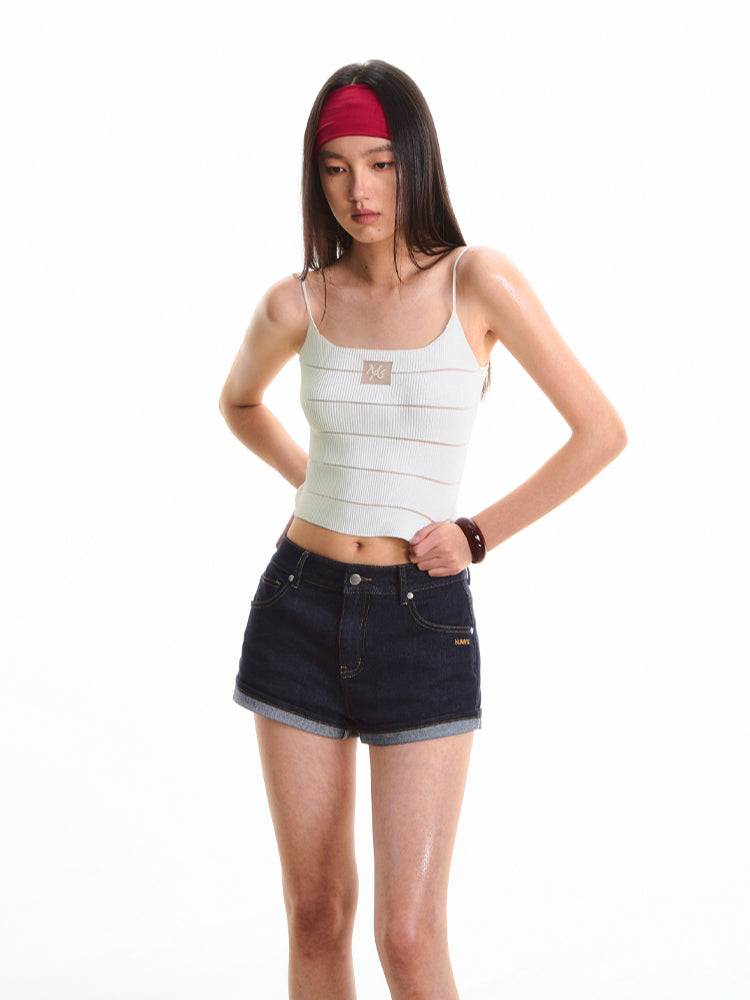 Ice Feel Striped Knit Vest - CHINASQUAD