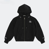 Black & Gray Future Embroidered Hoodie - CHINASQUAD