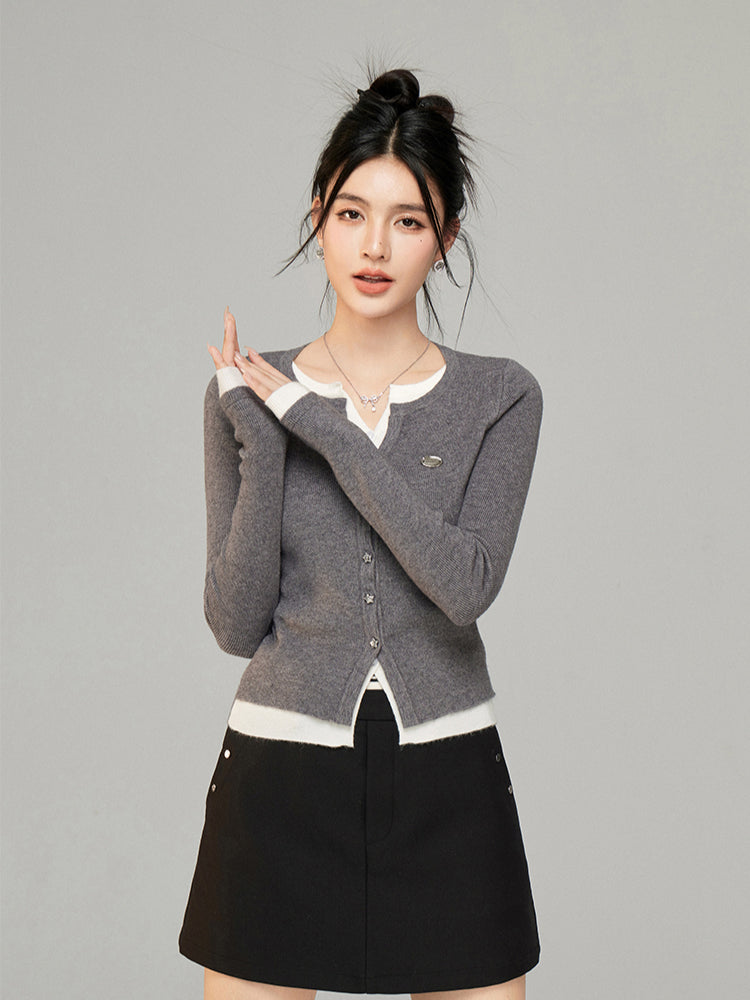 Color-blocked Knit Top - CHINASQUAD