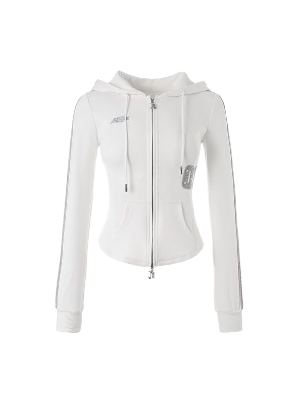 Zip-up Waist Slimming Hoodie - CHINASQUAD