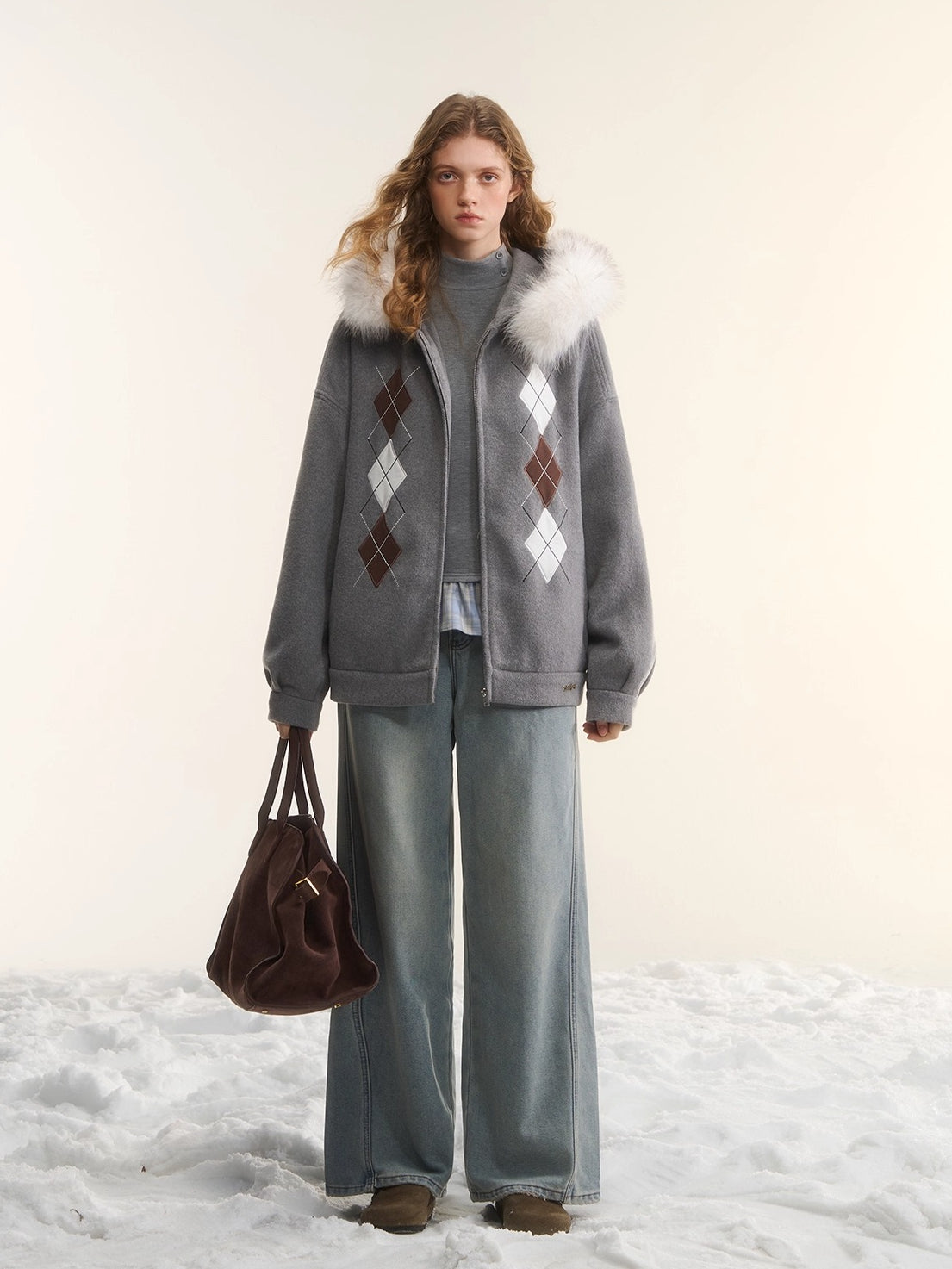 Washed Distressed Straight-Leg Denim Jeans