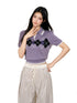 Color Block Polo Neck Short Sleeve T-shirt - CHINASQUAD