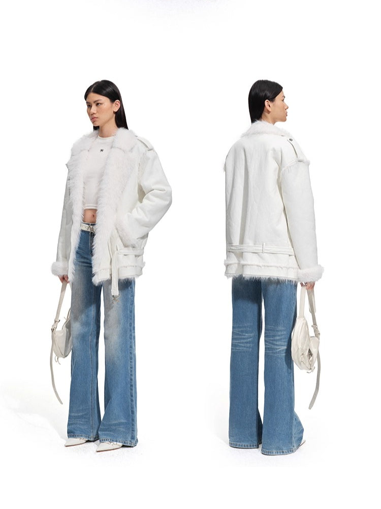 Polar Eco Faux Leather Fur Jacket