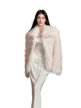 Large Lapel Faux Fur Coat - CHINASQUAD
