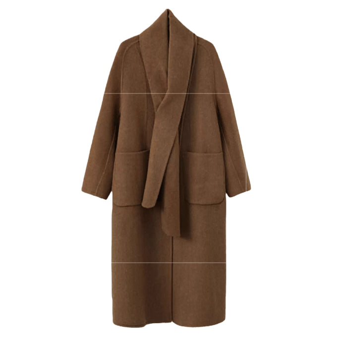 Oversized Double-Faced Wool Long Coat