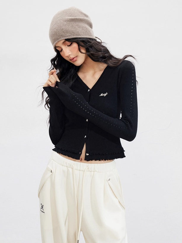 Lace Hollow Knit Cardigan