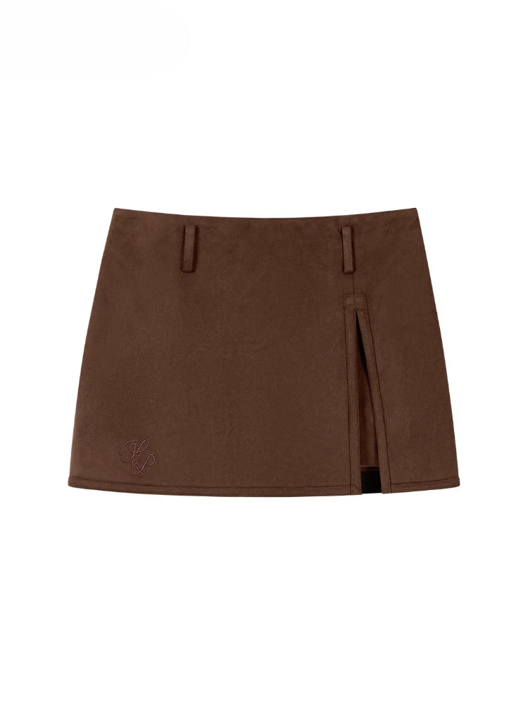 Irregular Heavy-Duty Side-Slit Skort