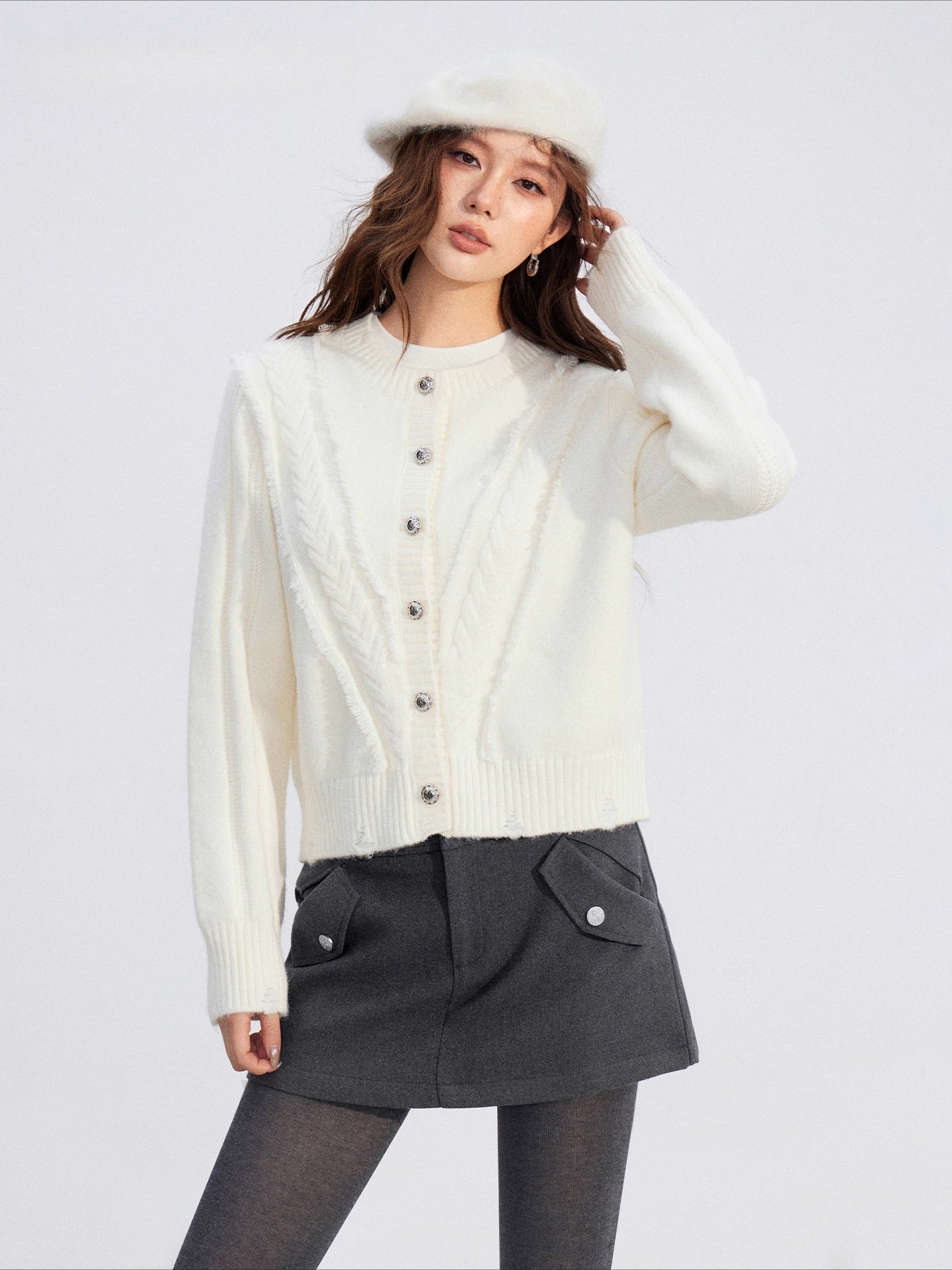 Soft Plush Cable-Knit Sweater