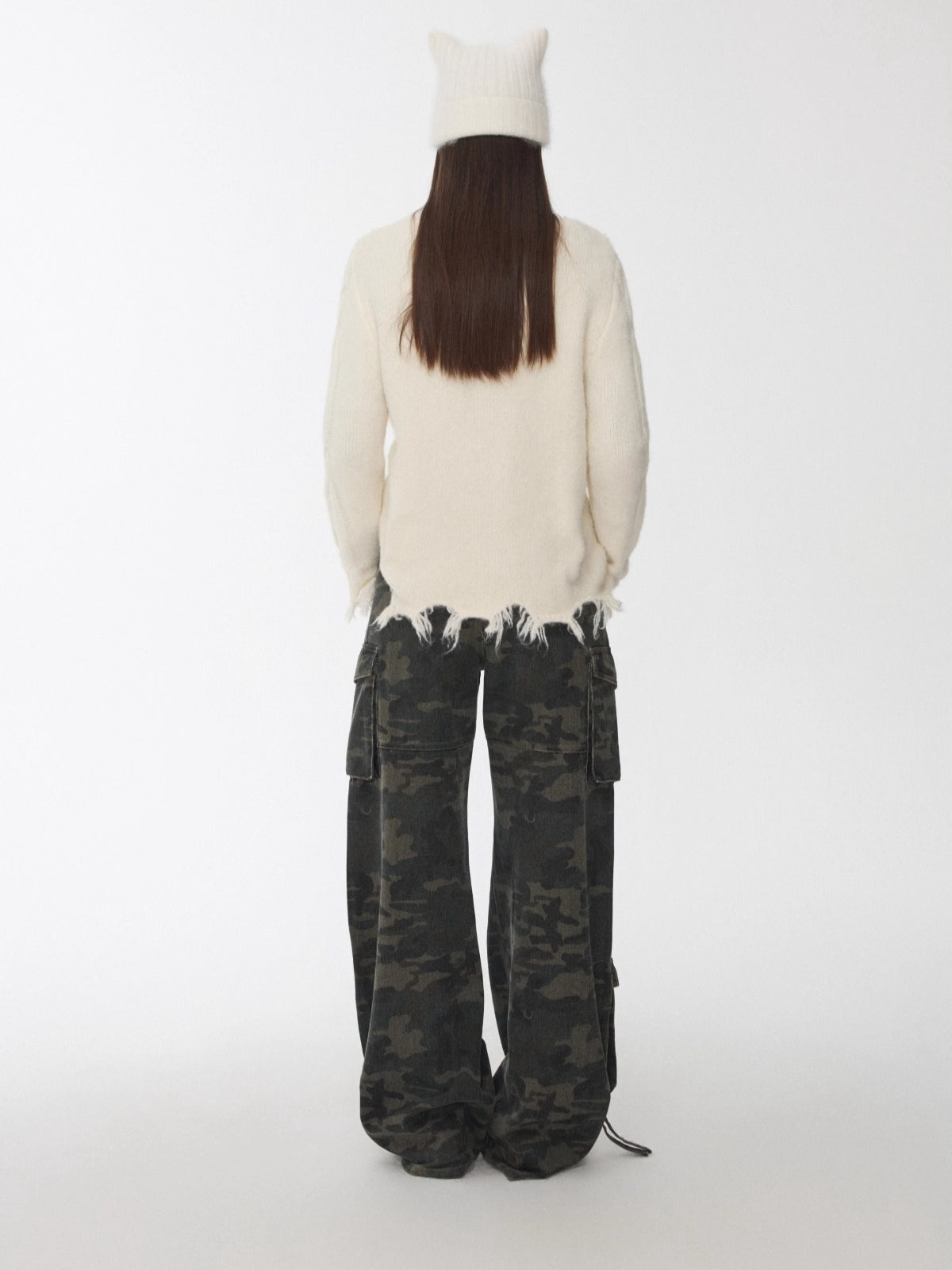 Wool-Blend Textured Oversize Sweater