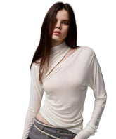 Tencel Wool Ruched T-Shirt - CHINASQUAD
