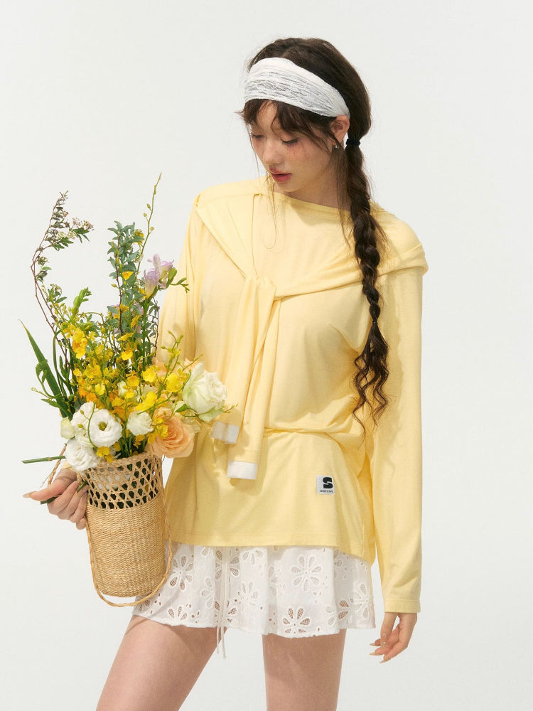 Lazy Style Layered Sun Protection Top - CHINASQUAD