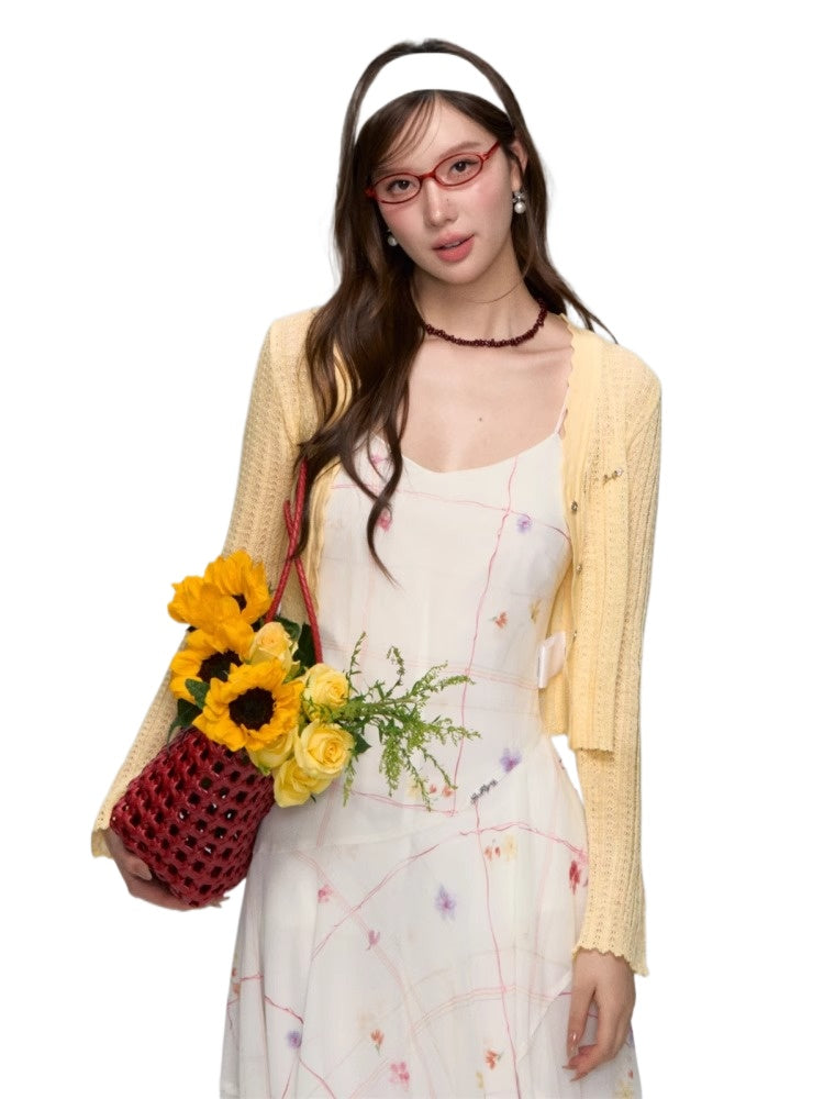 Irregular Floral Chiffon Dress - CHINASQUAD