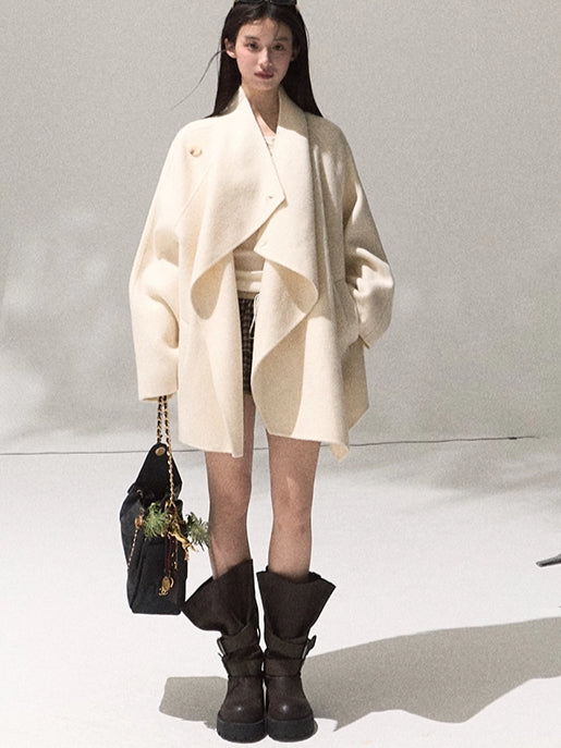 Tailored Pure Wool Long Coat