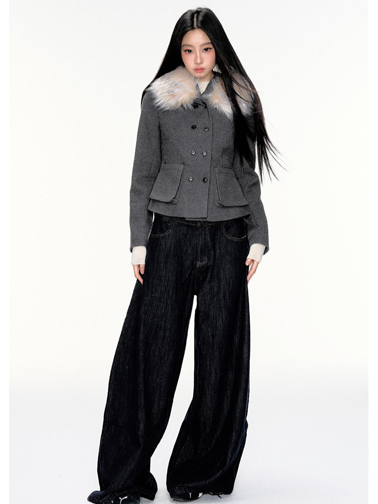 Grey Short Down Jacket - CHINASQUAD