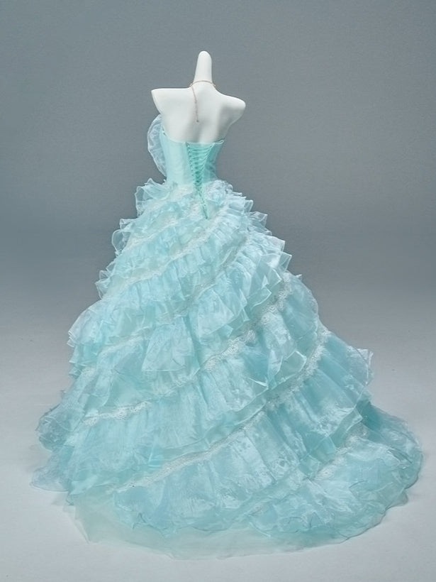 Ethereal “Spirit Princess” Cascading Tulle Couture Gown