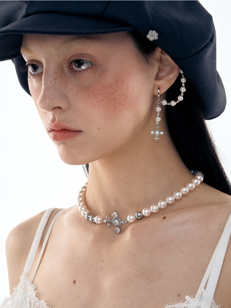 Iris Pearl Choker Necklace - CHINASQUAD