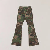 COMPASS Classic Storm Denim Flare Pants - CHINASQUAD