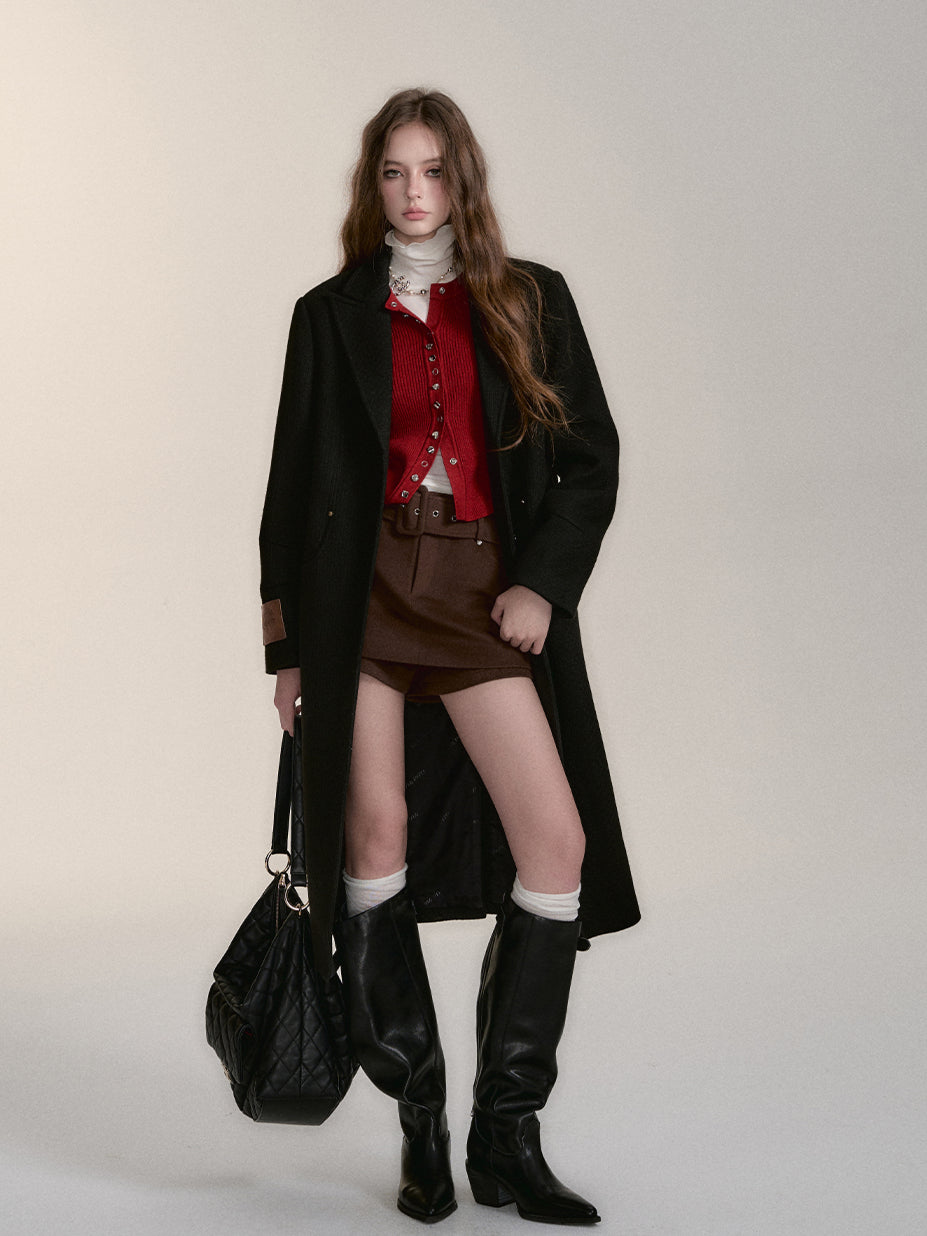 Black Hooded Overcoat - CHINASQUAD
