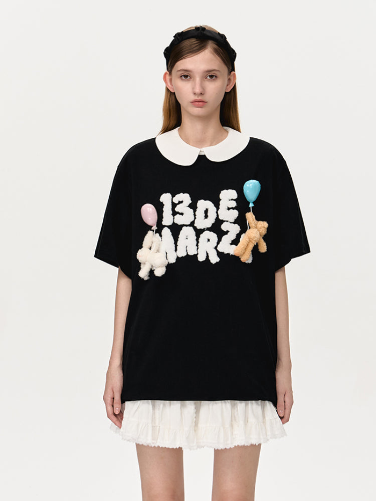 Balloon Doll Graphic Short-Sleeve T-Shirt - CHINASQUAD