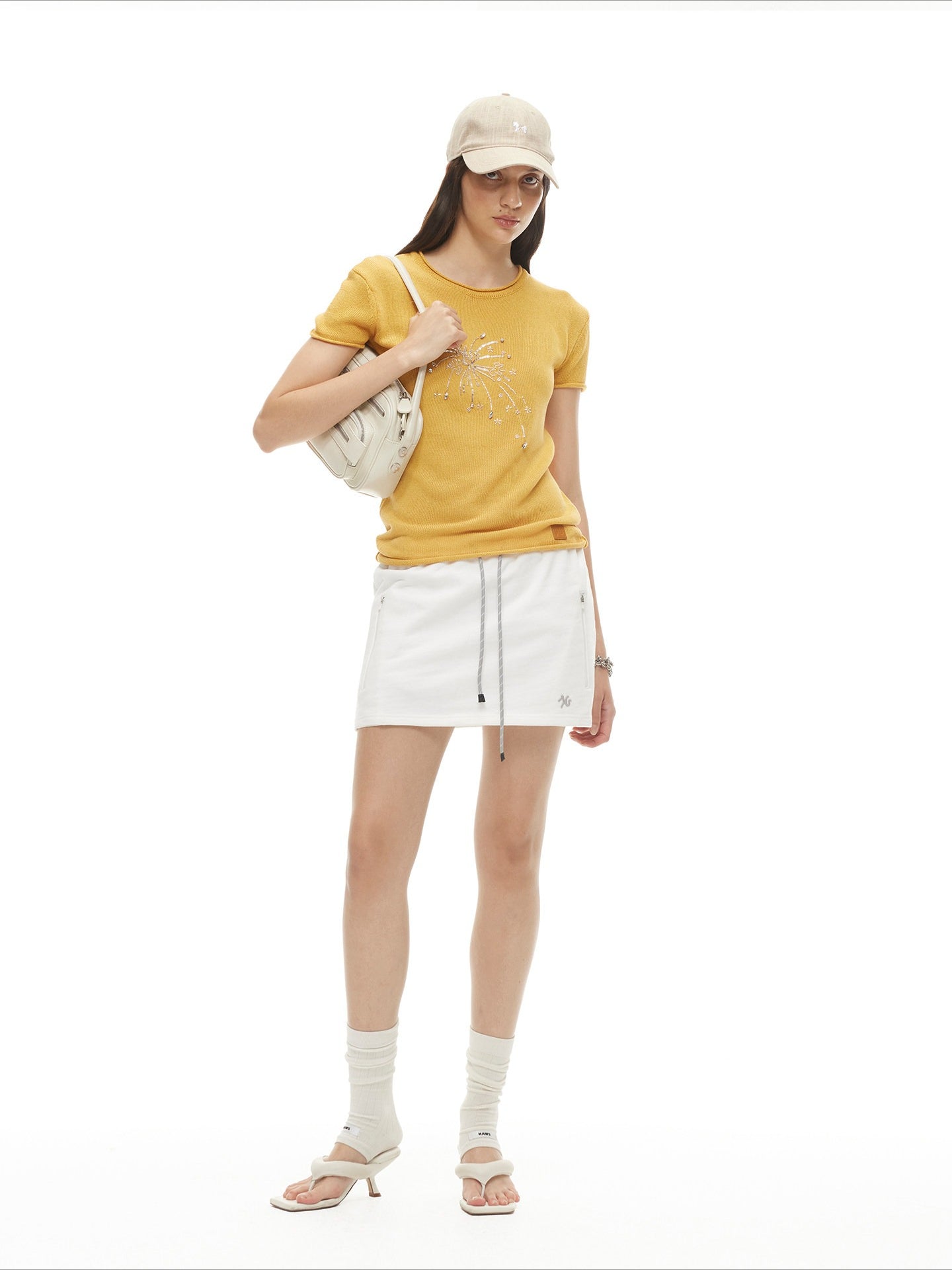 Matisse Drawstring A-Line Mini Skirt