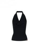 Heavy-duty Knitted Draped Neck Tank Top Set - CHINASQUAD