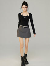 Black & White Butterfly Knot Knit Top - CHINASQUAD