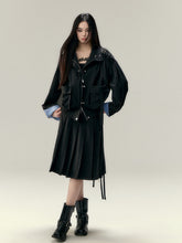 Plaid Patchwork Oversized Large Pockets Jacket - CHINASQUAD