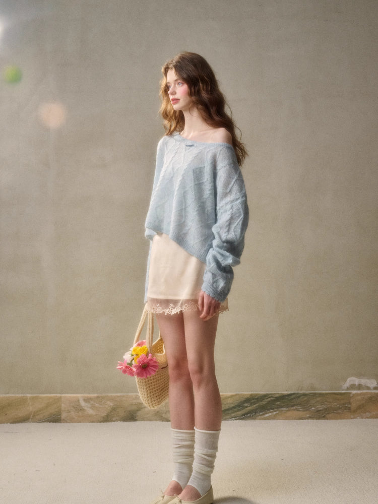 Loose French Style Short Sweater - CHINASQUAD