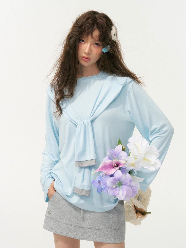 Lazy Style Layered Sun Protection Top - CHINASQUAD