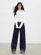 MacyMccoy Bow Graphic Long-Sleeve T-shirt - CHINASQUAD