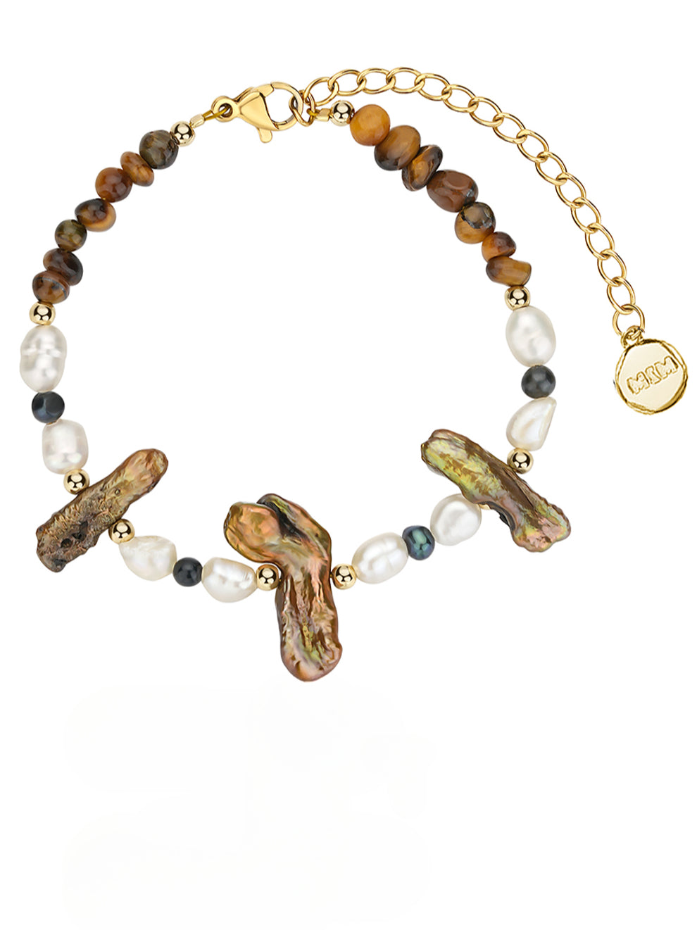 Vintage Gold Baroque Pearl Bracelet - CHINASQUAD