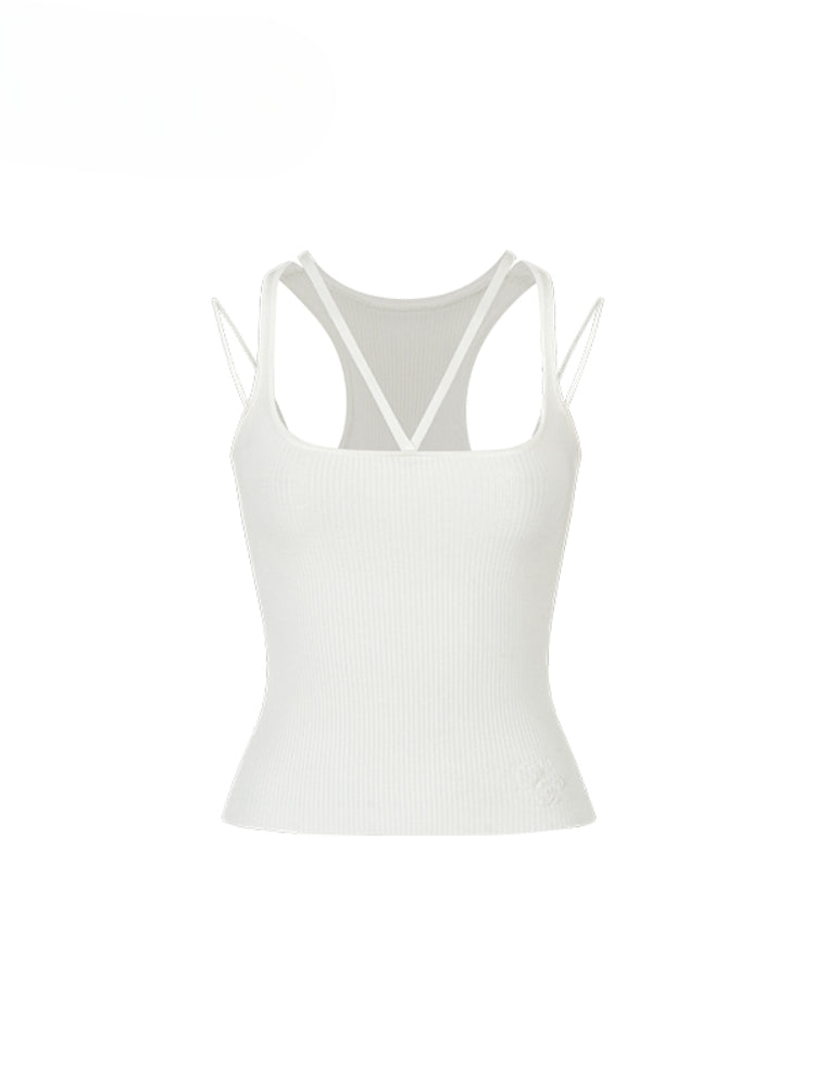 Multi-Strap Knit Sling Vest - CHINASQUAD