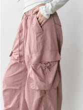Mesh Pocket Cargo Wide-Leg Pants - CHINASQUAD