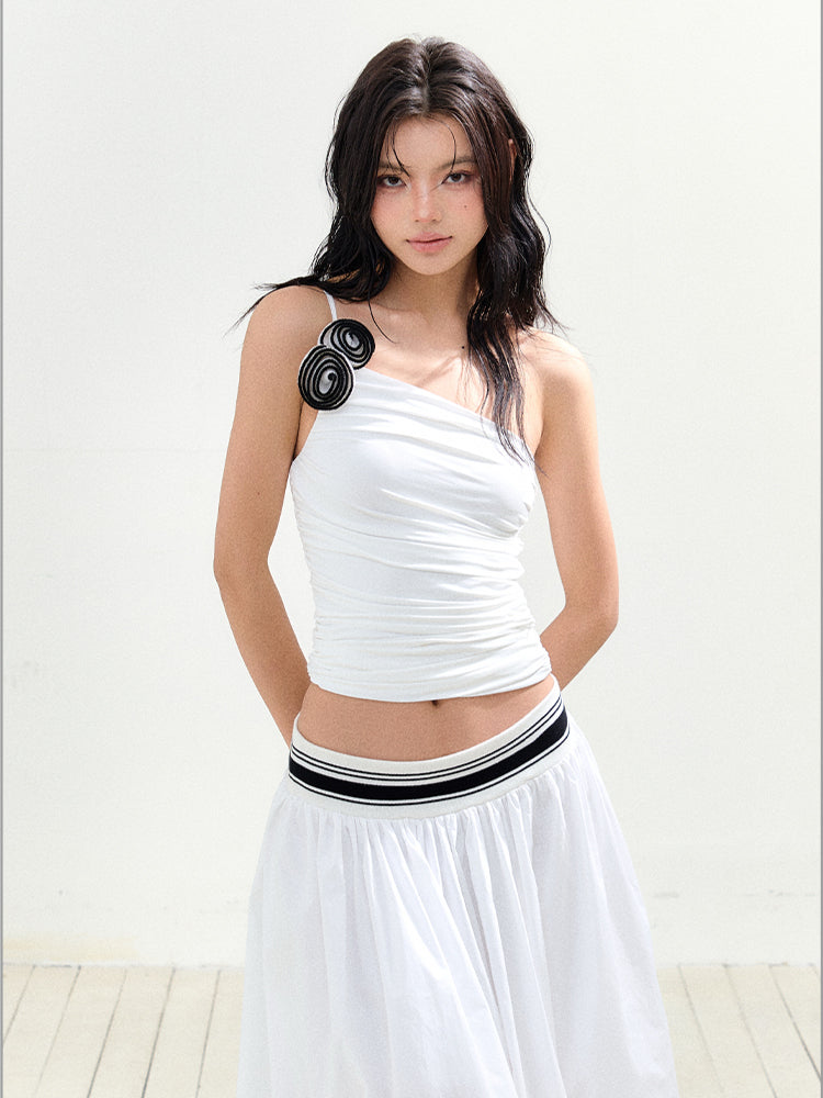 Rose Off-Shoulder Strapless Vest - CHINASQUAD