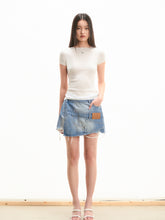 Washed Twill Misaligned Lazy Shorts - CHINASQUAD