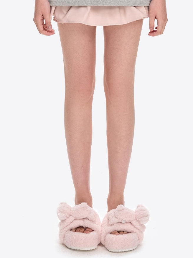Teddy Plush Slide Slippers