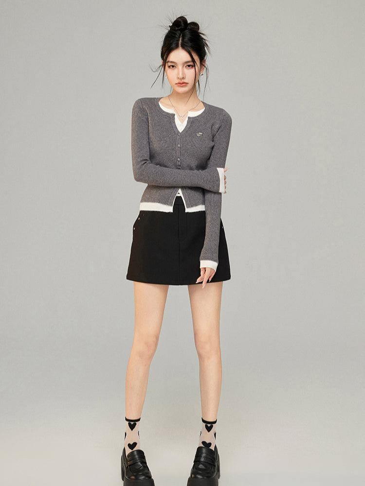 Color-blocked Knit Top - CHINASQUAD