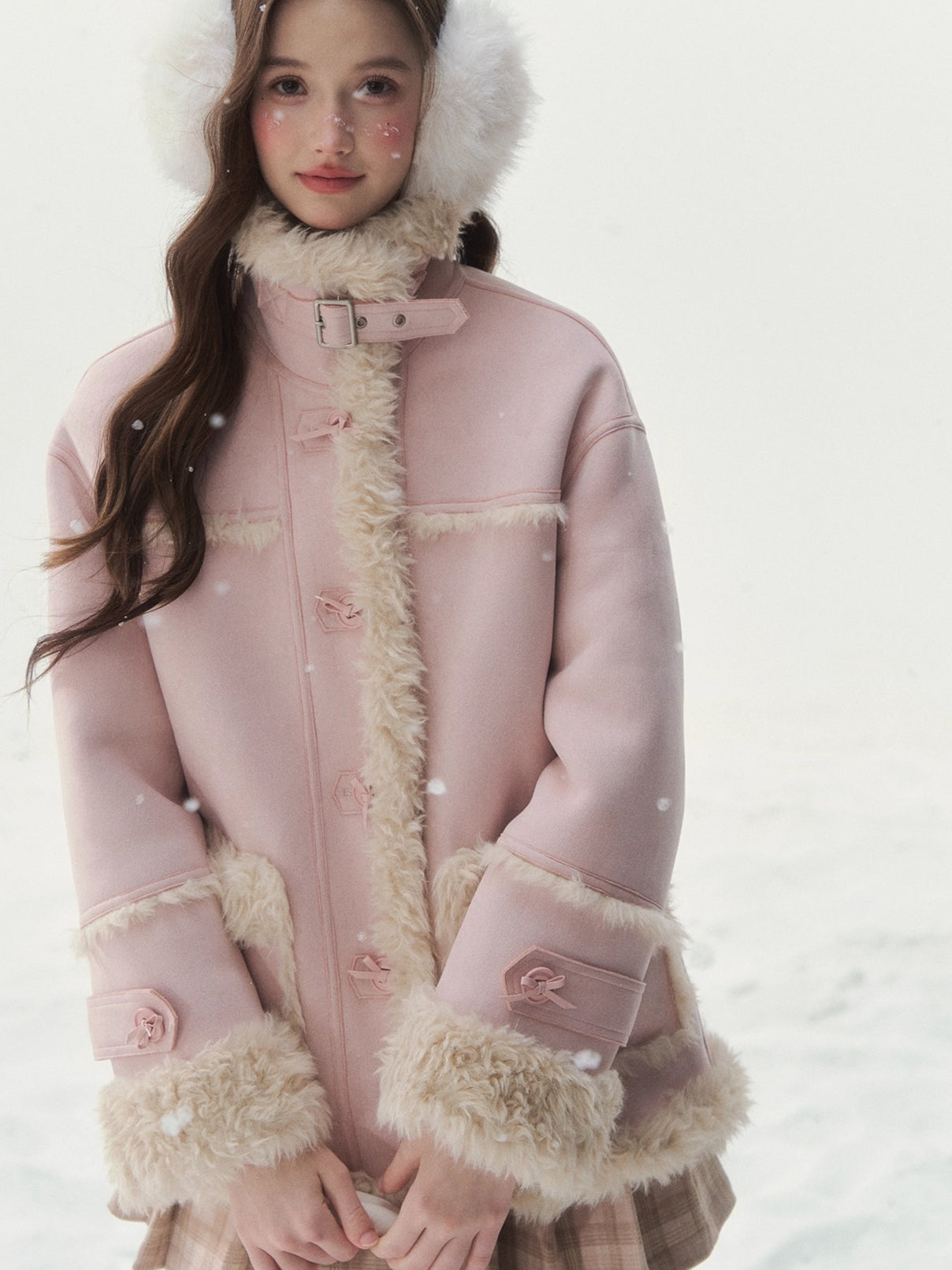 Reversible Faux Shearling Winter Jacket