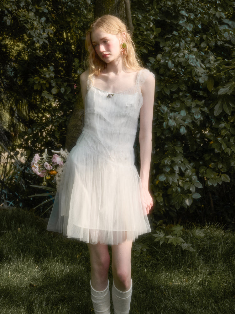 Soft Summer Lightweight Tulle Dress - CHINASQUAD