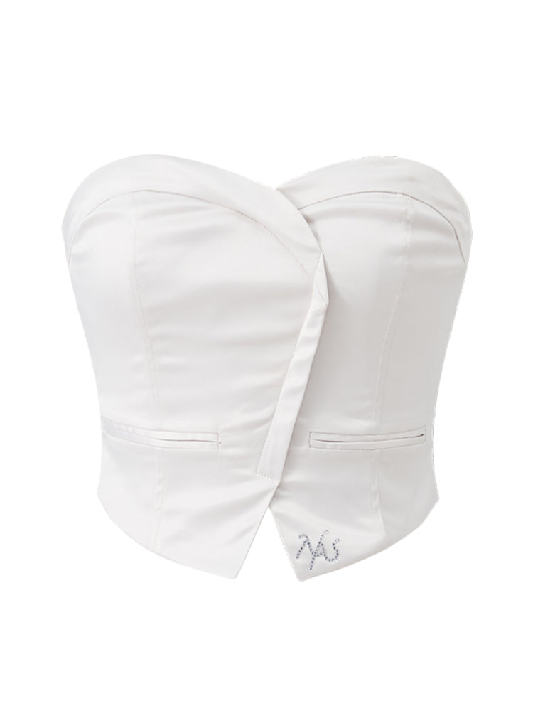 One-Strap Slim Fit Bustier Cami - CHINASQUAD