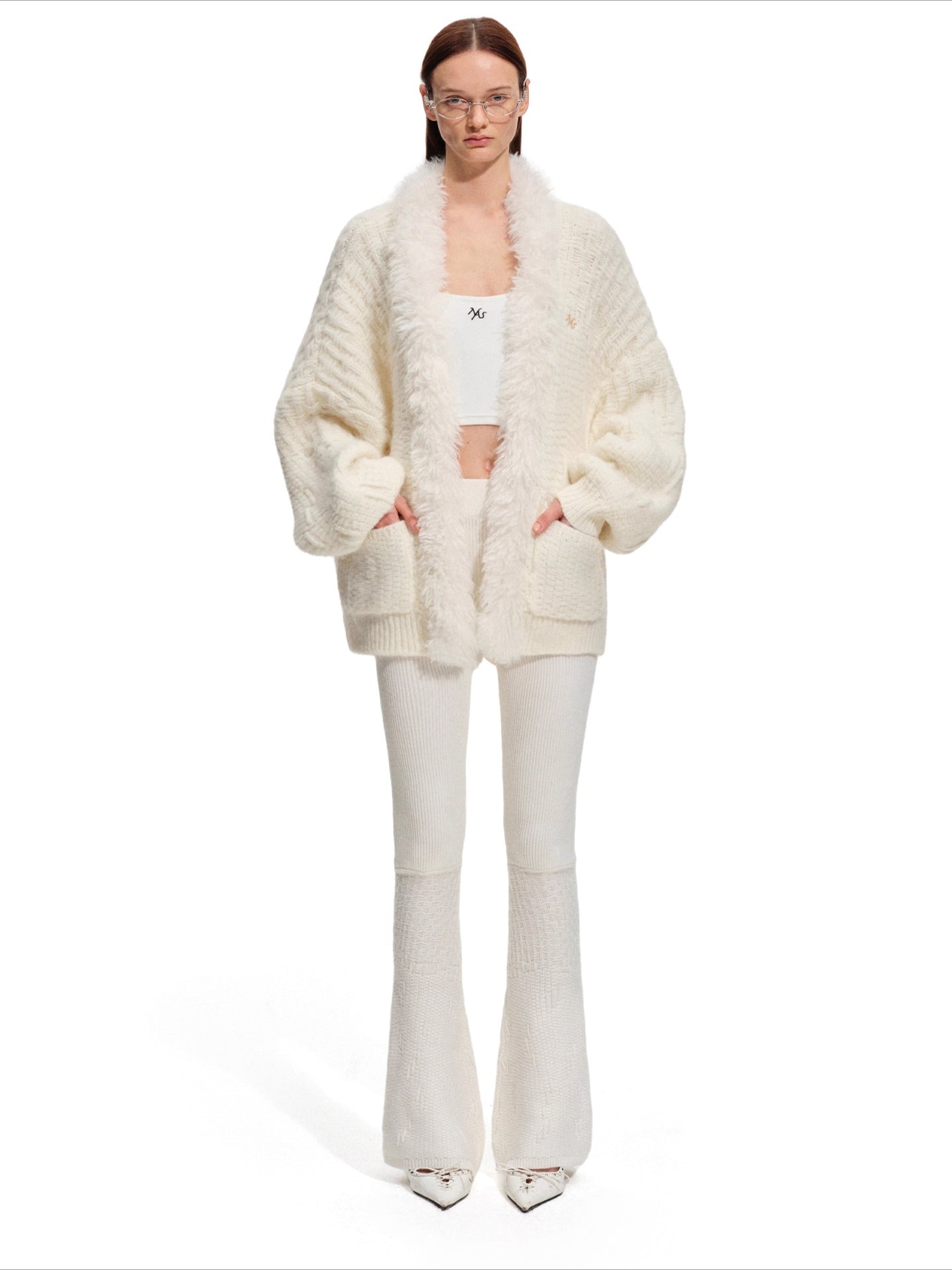 Polar Ribbed Knit Pants