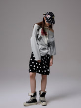 Asymmetric Letter Print Sweatshirt - CHINASQUAD